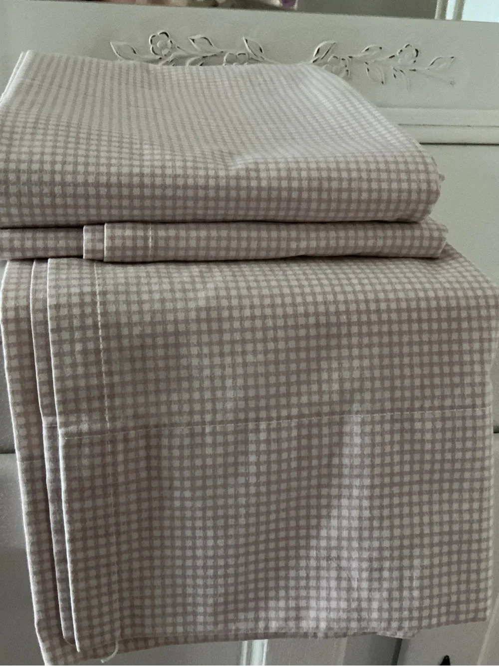 Vintage Wamsutta Gingham Bedsheet